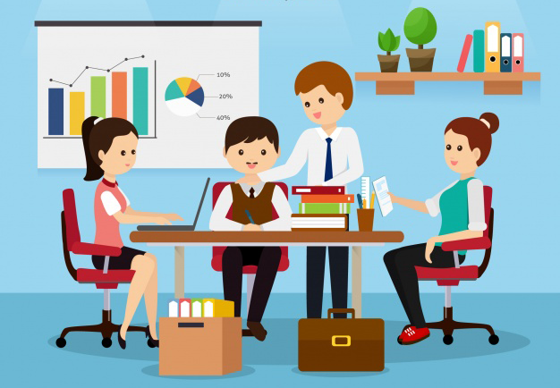 team-work-background-in-flat-style_23-2147762182